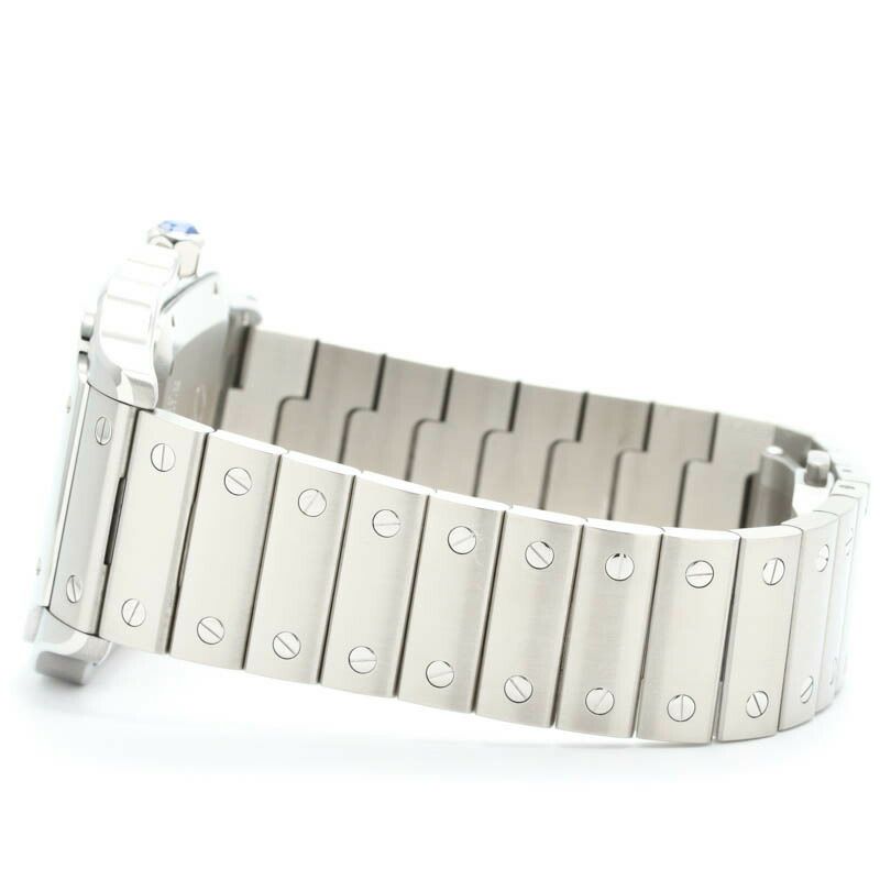【仮】カルティエ【CARTIER】サントスドゥカルティエウォッチLMWSSA0030メンズブルーステンレススティール腕時計時計SANTOSDECARTIERWATCHLMBLUESS【中古】