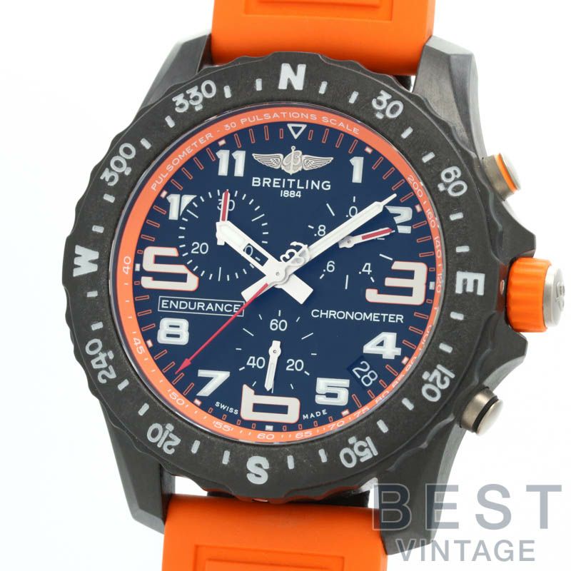【仮】ブライトリング【BREITLING】エンデュランスプロブライトライトX82310A51B1S1メンズブラックオレンジブライトライト腕時計時計ENDURANCEPROBREITLIGHTBLACKORANGE【中古】