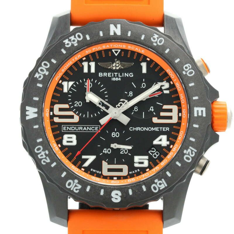 【仮】ブライトリング【BREITLING】エンデュランスプロブライトライトX82310A51B1S1メンズブラックオレンジブライトライト腕時計時計ENDURANCEPROBREITLIGHTBLACKORANGE【中古】