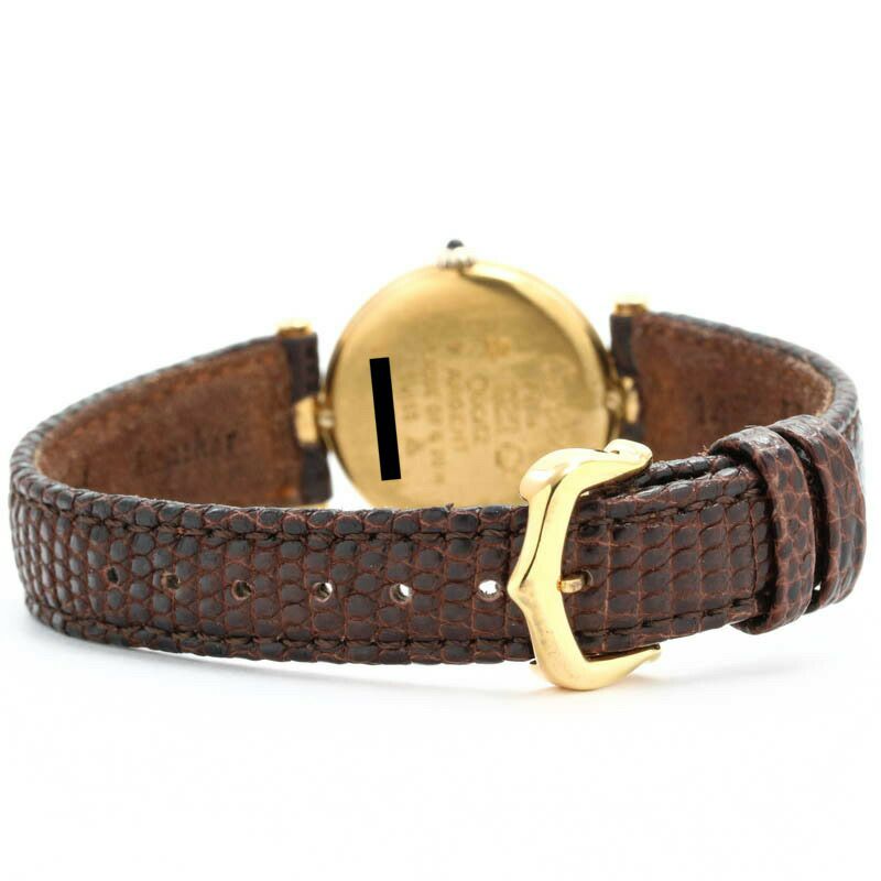 【仮】カルティエ【CARTIER】マストヴァンドーム-レディースレッドシルバー925/金メッキ腕時計時計MUSTVENDOMEREDGF【中古】