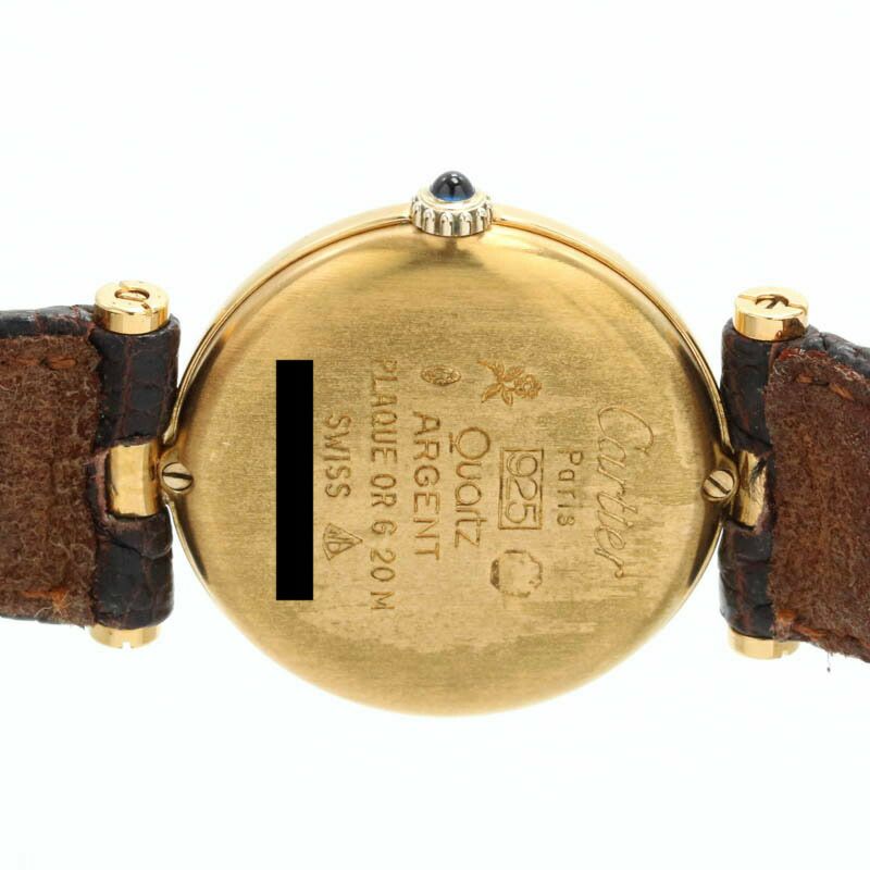 【人気新番】ジャンク Cartier　マストヴァンドーム　シルバーケース　925ケース　レディース　文字盤　ブラック　クォーツ　腕時計 その他