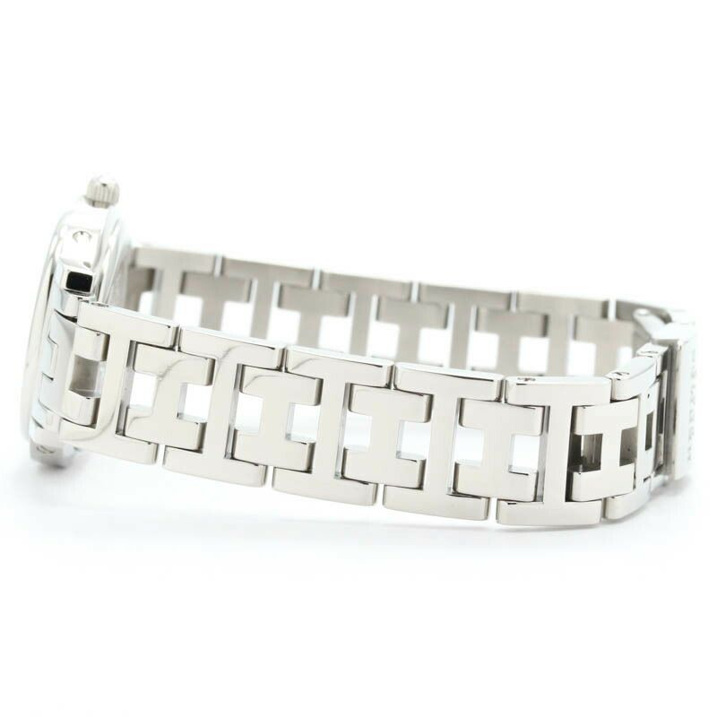 【仮】エルメス【HERMES】クリッパーナクレCL4.230レディースピンクシェルステンレススティール腕時計時計CLIPPERNACREPINKSHELLSS【中古】