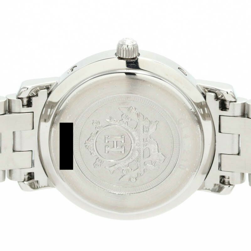 【仮】エルメス【HERMES】クリッパーナクレCL4.210レディースブルーシェルステンレススティール腕時計時計CLIPPERNACREBLUESHELLSS【中古】
