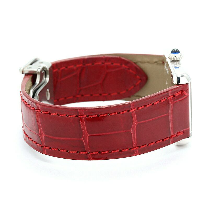 【仮】カルティエ【CARTIER】マストタンク2003年クリスマス限定W1017654レディースオレンジシルバー腕時計時計MUSTTANK2003CHRISTMASLIMITEDORANGESV【中古】