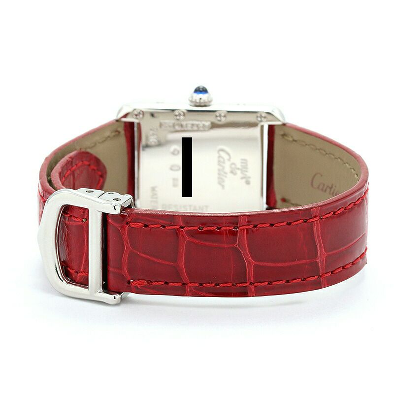 【仮】カルティエ【CARTIER】マストタンク2003年クリスマス限定W1017654レディースオレンジシルバー腕時計時計MUSTTANK2003CHRISTMASLIMITEDORANGESV【中古】