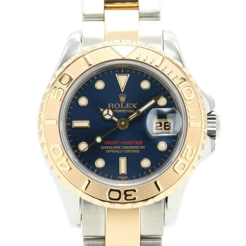 【仮】ロレックス【ROLEX】ヨットマスター169623ボーイズブルーK18イエローゴールド/ステンレススティール腕時計時計YACHT-MASTERBLUEK18YG/SS【中古】