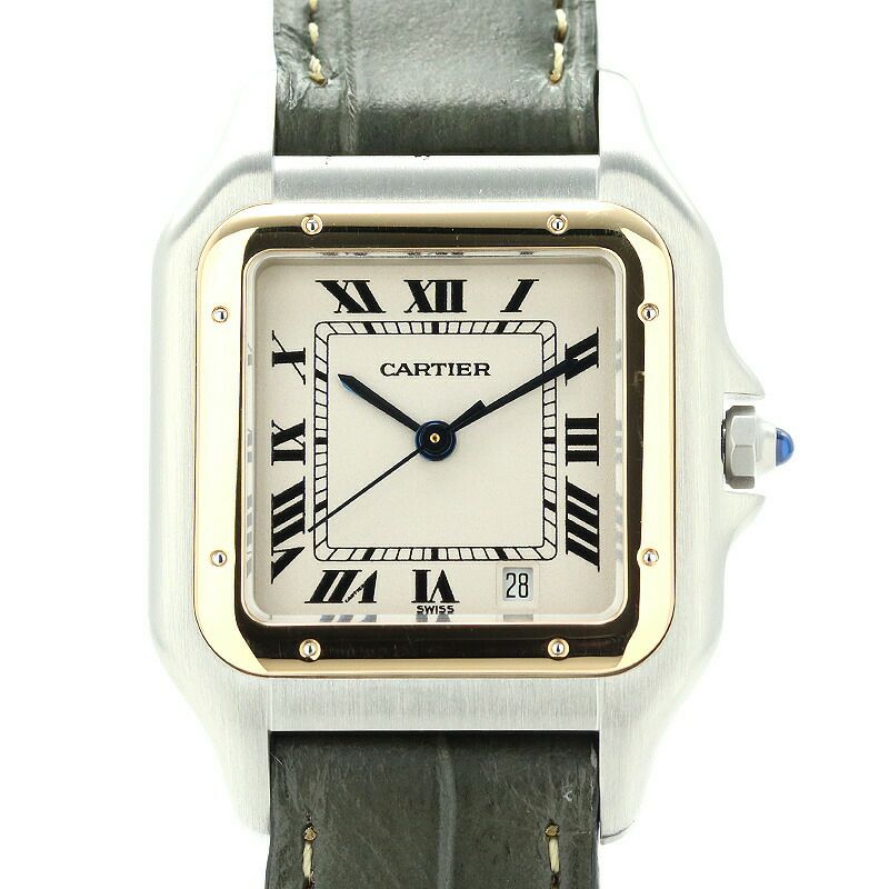 【仮】カルティエ【CARTIER】パンテールクラシック＆フィガロウォッチSM/パンテールSMW250285AレディースアイボリーK18イエローゴールド/ステンレススティール腕時計時計PANTHERECLASSIC＆FIGAROWATCHMM/PANTHEREMMIVORYK18YG/SS【中古】