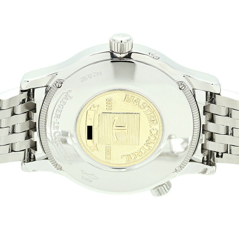 【仮】ジャガールクルト【JAEGER-LECOULTRE】マスタージオグラフィークQ1428120(142.8.92)メンズシルバーステンレススティール腕時計時計MASTERGEOGRAPHICSILVERSS【中古】