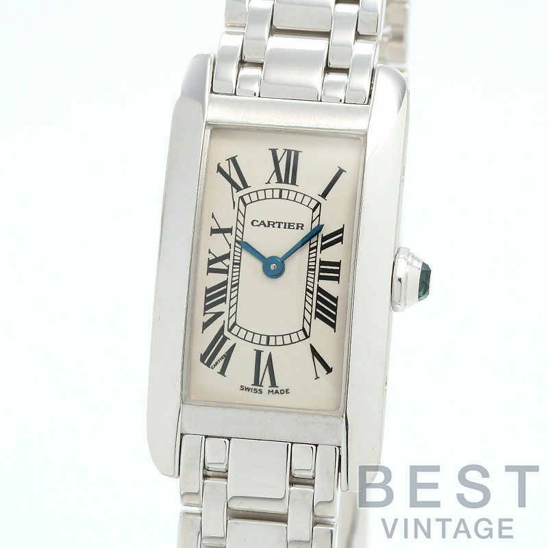 【中古】CARTIER  TANK AMERICAINE WATCH SMALL MODEL  カルティエ タンク アメリカン ウォッチ SM / タンクアメリカンSM W26019L1