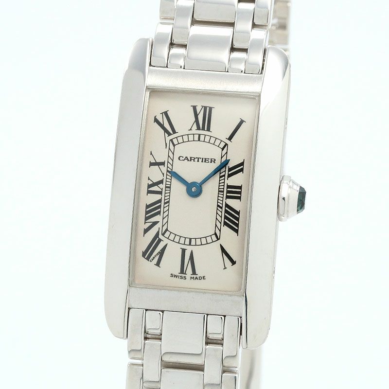 【中古】CARTIER  TANK AMERICAINE WATCH SMALL MODEL  カルティエ タンク アメリカン ウォッチ SM / タンクアメリカンSM W26019L1