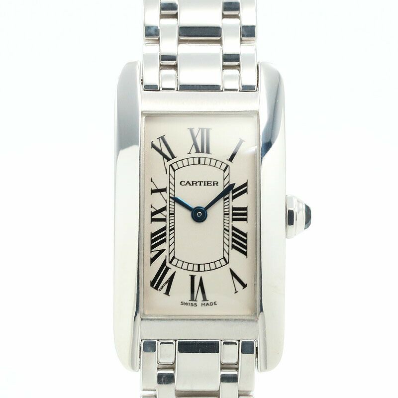 【中古】CARTIER  TANK AMERICAINE WATCH SMALL MODEL  カルティエ タンク アメリカン ウォッチ SM / タンクアメリカンSM W26019L1