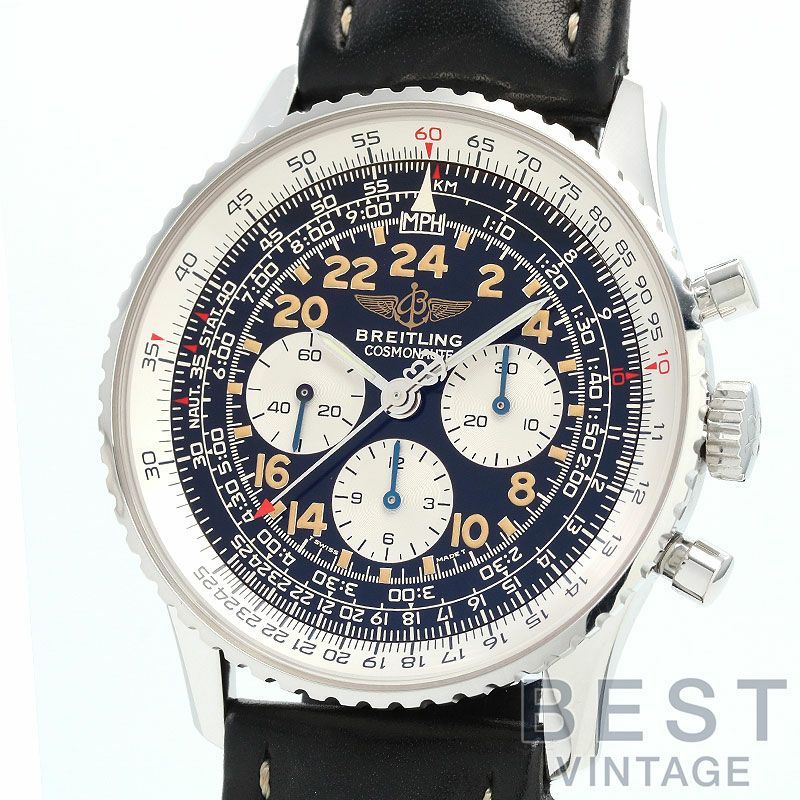 【仮】ブライトリング【BREITLING】ナビタイマーコスモノートA12022.1メンズブラックステンレススティール腕時計時計NAVITIMERCOSMONAUTEBLACKSS【中古】
