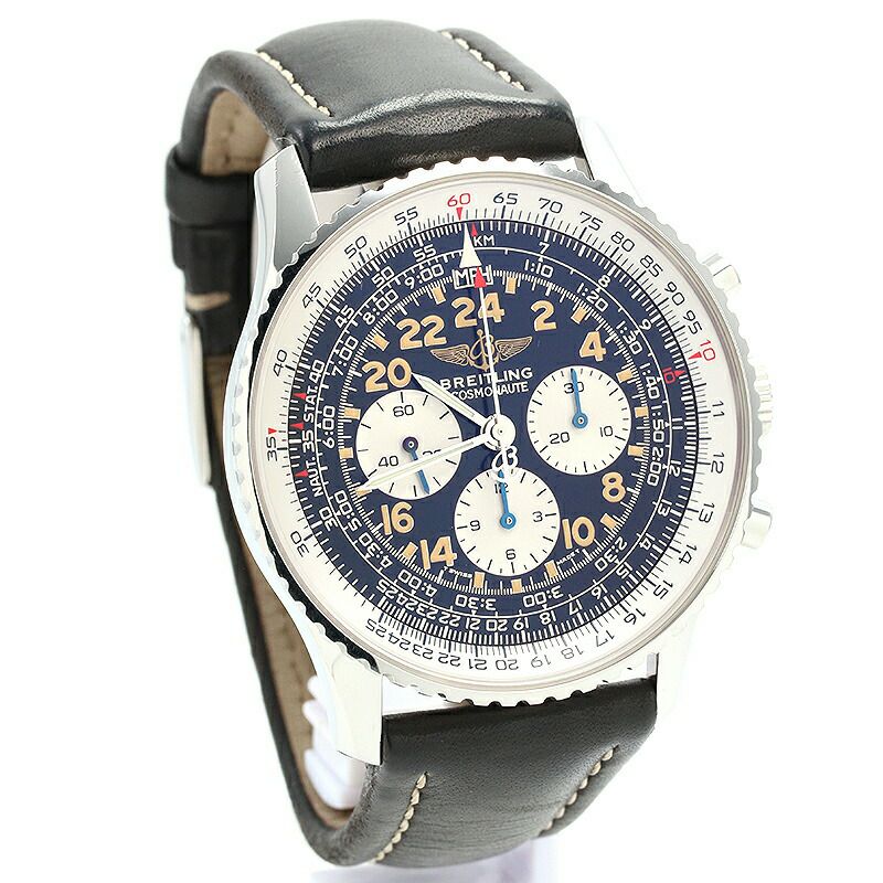 【仮】ブライトリング【BREITLING】ナビタイマーコスモノートA12022.1メンズブラックステンレススティール腕時計時計NAVITIMERCOSMONAUTEBLACKSS【中古】