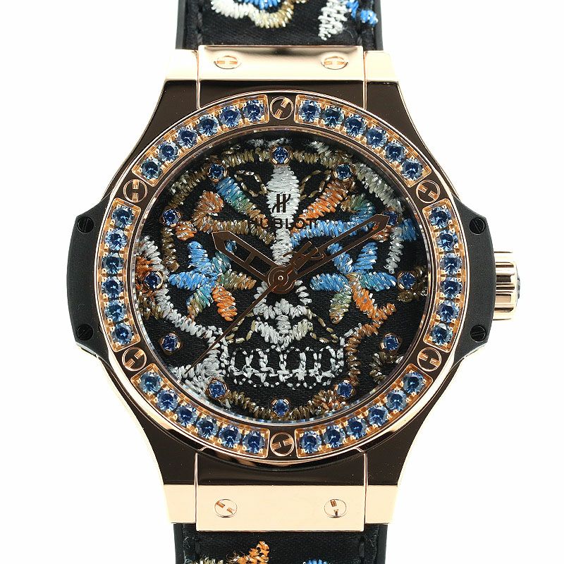 Hublot big bang store broderie sugar skull gold