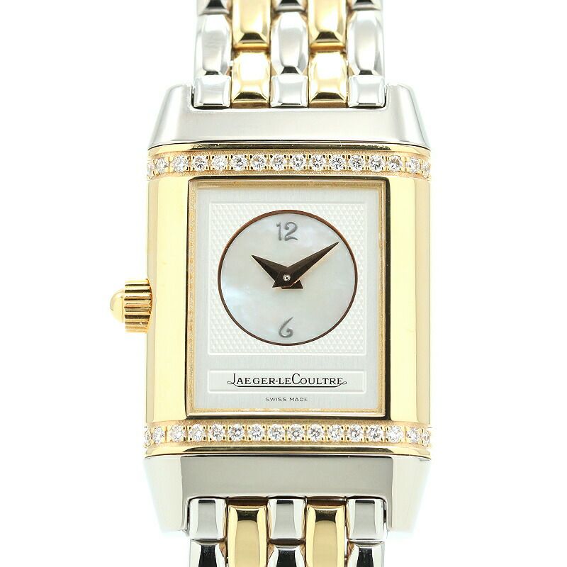 【仮】ジャガー・ルクルト【JAEGERLECOULTRE】レベルソデュエット266.5.44(Q266511F)レディースシルバー/ホワイトシェルK18イエローゴールド/ステンレススティール腕時計時計REVERSODUETTOSILVER/WHITESHELLK18YG/SS【中古】