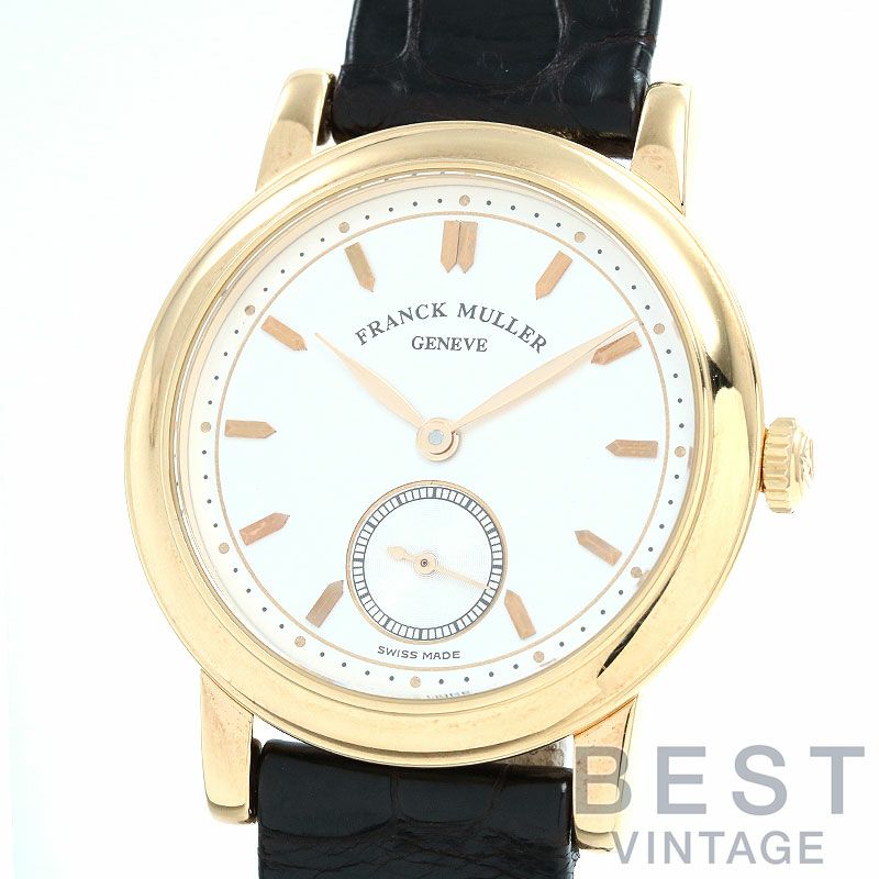 【仮】フランクミュラー【FRANCKMULLER】ラウンドクラシック1900S6メンズシルバーK18イエローゴールド腕時計時計ROUNDCLASSICSILVERK18YG【中古】