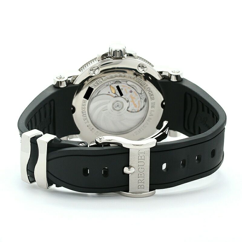 【仮】ブレゲ【BREGUET】マリーンGMT5857ST/12/5ZUメンズシルバーステンレススティール腕時計時計MARINEGMTSILVERSS【中古】