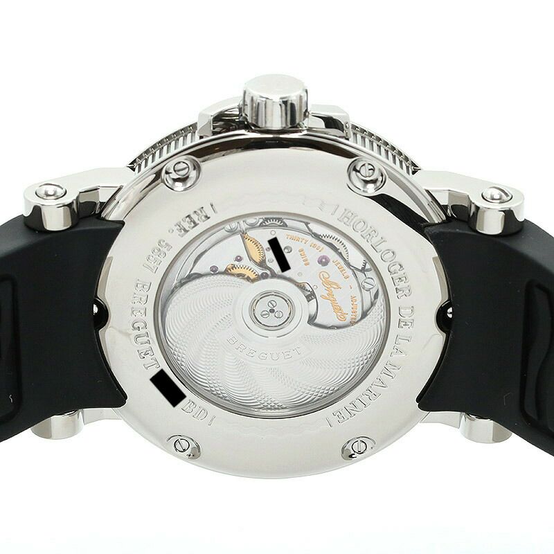 【仮】ブレゲ【BREGUET】マリーンGMT5857ST/12/5ZUメンズシルバーステンレススティール腕時計時計MARINEGMTSILVERSS【中古】