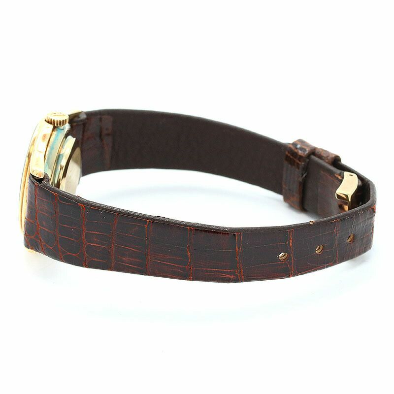 【仮】ジャガールクルト【JAEGER-LECOULTRE】ラウンドモデル8000-21レディースホワイトK18イエローゴールド腕時計時計ROUNDMODELWHITEK18YG【中古】