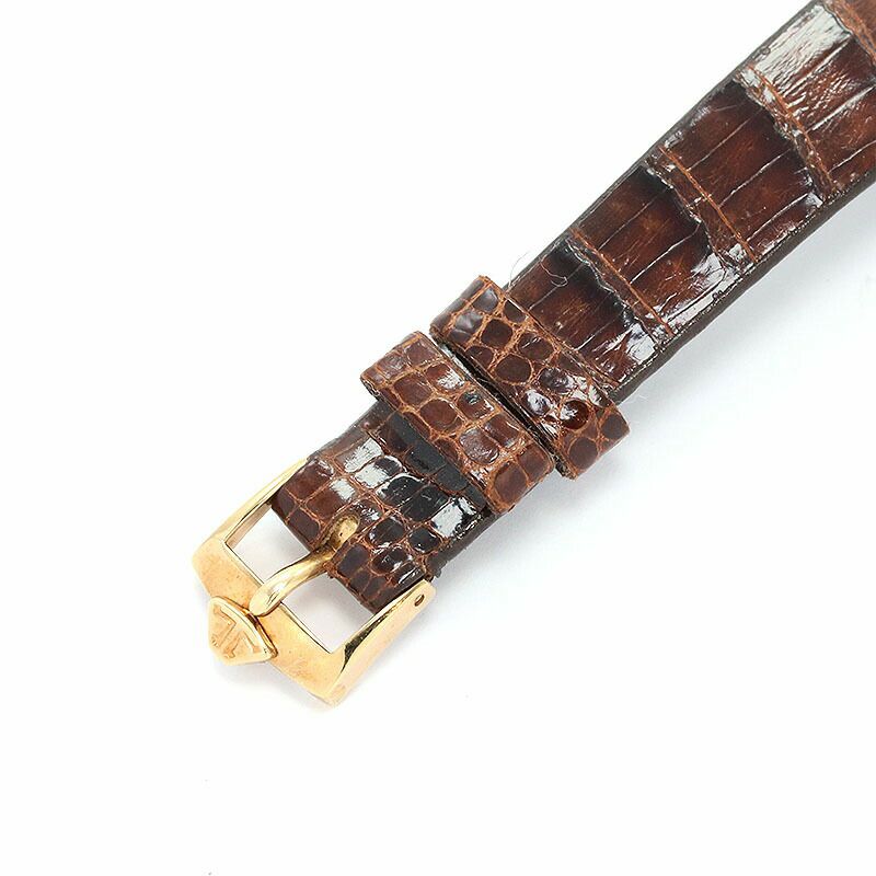 【仮】ジャガールクルト【JAEGER-LECOULTRE】ラウンドモデル8000-21レディースホワイトK18イエローゴールド腕時計時計ROUNDMODELWHITEK18YG【中古】