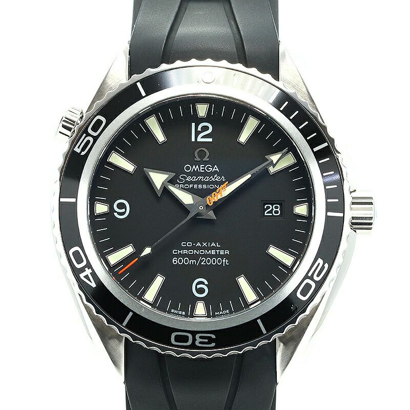 【仮】オメガ【OMEGA】シーマスタープラネットオーシャン007カジノロワイヤル5007本限定2907.50.91メンズブラックステンレススティール腕時計時計SEAMASTERPLANETOCEAN007CASINOROYALELIMITADEDITIONBLACKSS【中古】