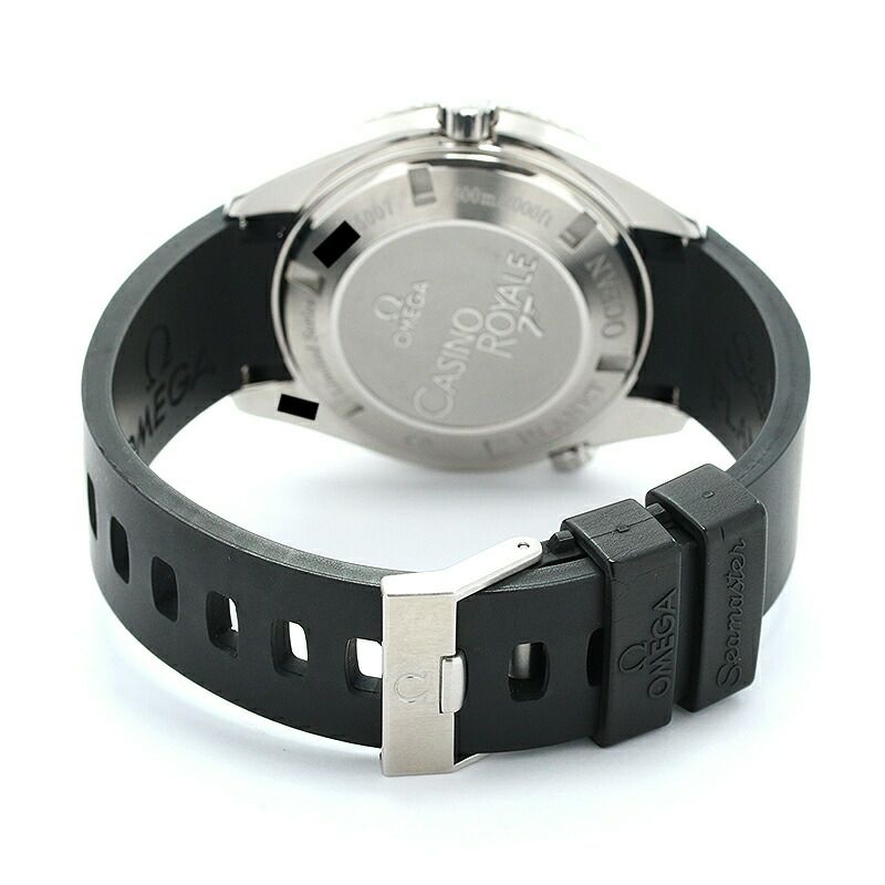 【仮】オメガ【OMEGA】シーマスタープラネットオーシャン007カジノロワイヤル5007本限定2907.50.91メンズブラックステンレススティール腕時計時計SEAMASTERPLANETOCEAN007CASINOROYALELIMITADEDITIONBLACKSS【中古】
