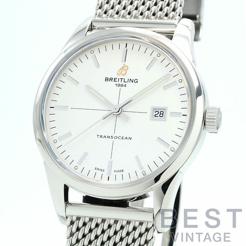 【仮】ブライトリング【BREITLING】トランスオーシャンA10360(A036G21OCA)メンズシルバーステンレススティール腕時計時計TRANSOCEANSILVERSS【中古】