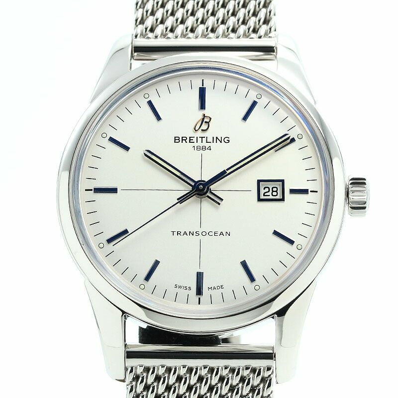【仮】ブライトリング【BREITLING】トランスオーシャンA10360(A036G21OCA)メンズシルバーステンレススティール腕時計時計TRANSOCEANSILVERSS【中古】