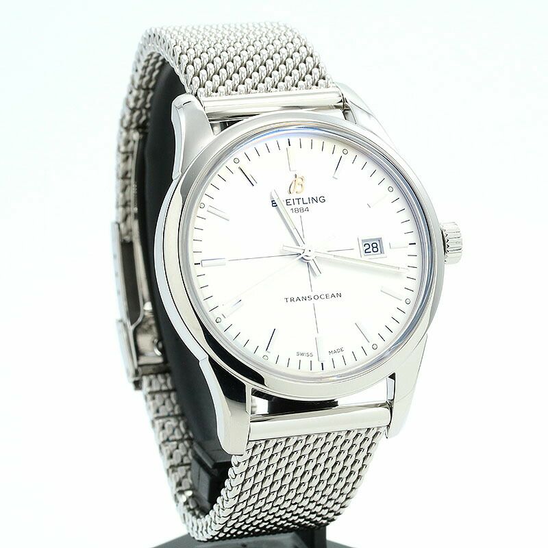 【仮】ブライトリング【BREITLING】トランスオーシャンA10360(A036G21OCA)メンズシルバーステンレススティール腕時計時計TRANSOCEANSILVERSS【中古】