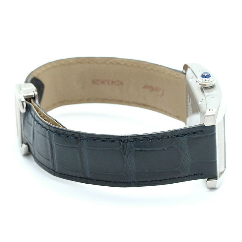 【仮】カルティエ【CARTIER】タンクアメリカンウォッチLMWSTA0018メンズシルバーステンレススティール腕時計時計TANKAMERICAINEWATCHLARGEMODELSILVERSS【中古】