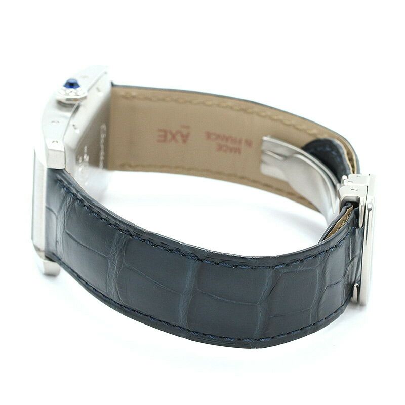 【仮】カルティエ【CARTIER】タンクアメリカンウォッチLMWSTA0018メンズシルバーステンレススティール腕時計時計TANKAMERICAINEWATCHLARGEMODELSILVERSS【中古】