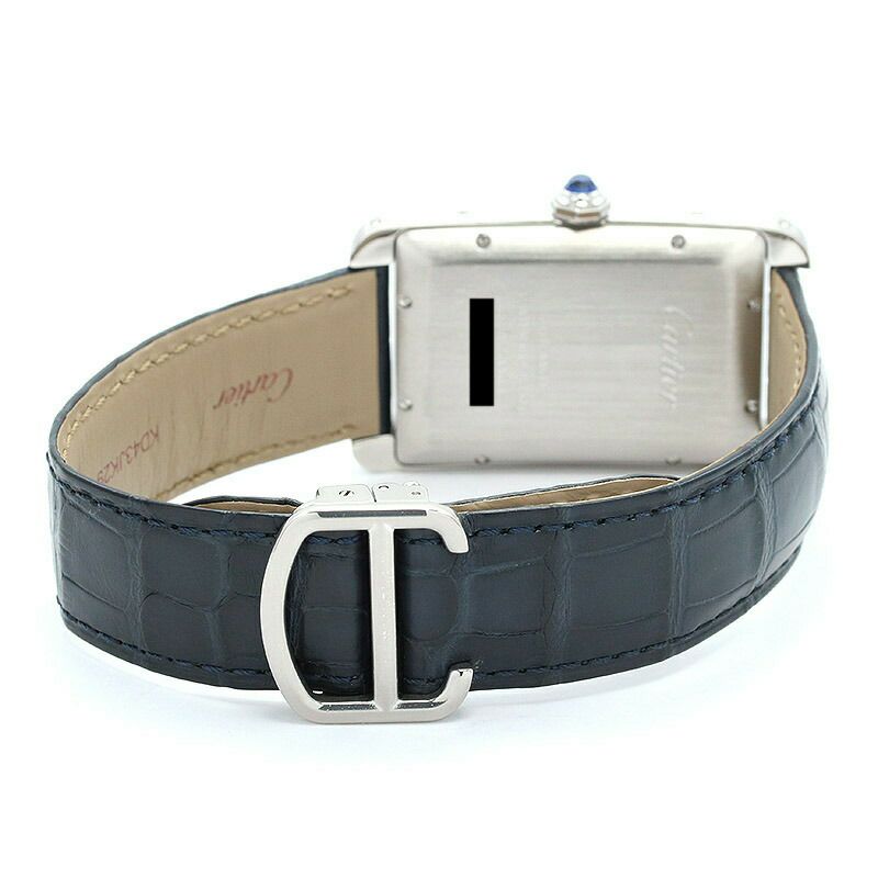 【仮】カルティエ【CARTIER】タンクアメリカンウォッチLMWSTA0018メンズシルバーステンレススティール腕時計時計TANKAMERICAINEWATCHLARGEMODELSILVERSS【中古】