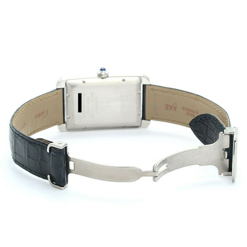 【仮】カルティエ【CARTIER】タンクアメリカンウォッチLMWSTA0018メンズシルバーステンレススティール腕時計時計TANKAMERICAINEWATCHLARGEMODELSILVERSS【中古】