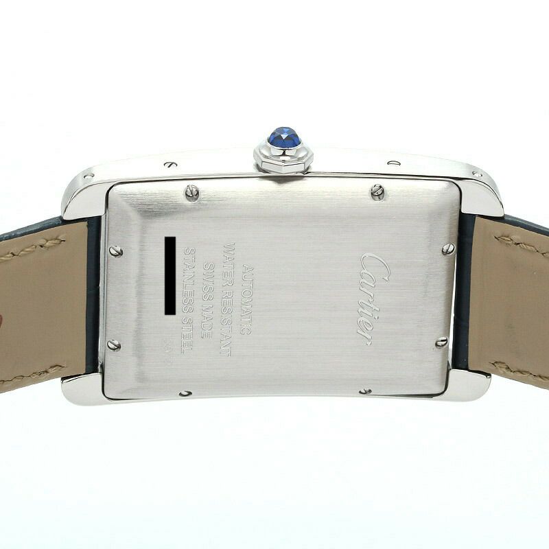 【仮】カルティエ【CARTIER】タンクアメリカンウォッチLMWSTA0018メンズシルバーステンレススティール腕時計時計TANKAMERICAINEWATCHLARGEMODELSILVERSS【中古】