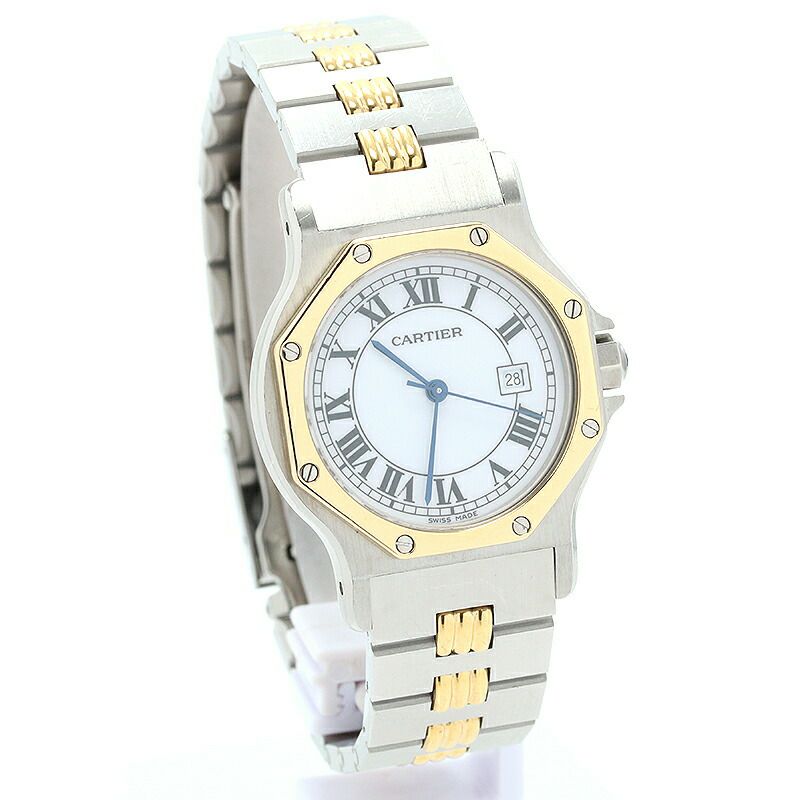 中古】CARTIER SANTOS RONDE WATCH LARGE MODEL / SANTOS OCTAGON 