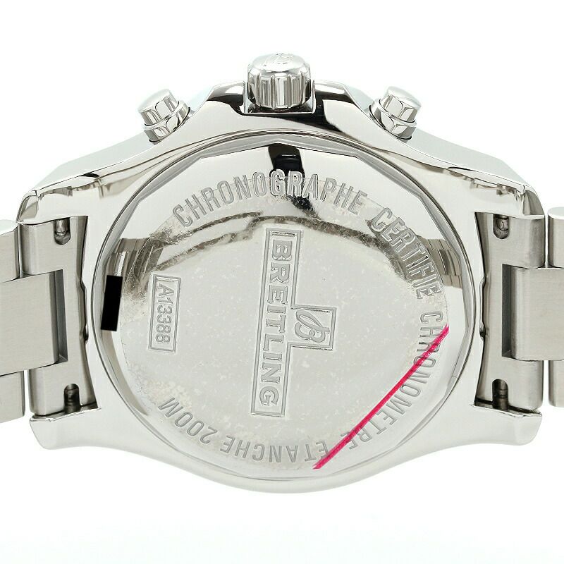 【仮】ブライトリング【BREITLING】コルトクロノグラフオートマチックA13388(A181B83PCS)メンズブラック/シルバーステンレススティール腕時計時計COLTCHRONOGRAPHAUTOMATICBLACK/SILVERSS【中古】
