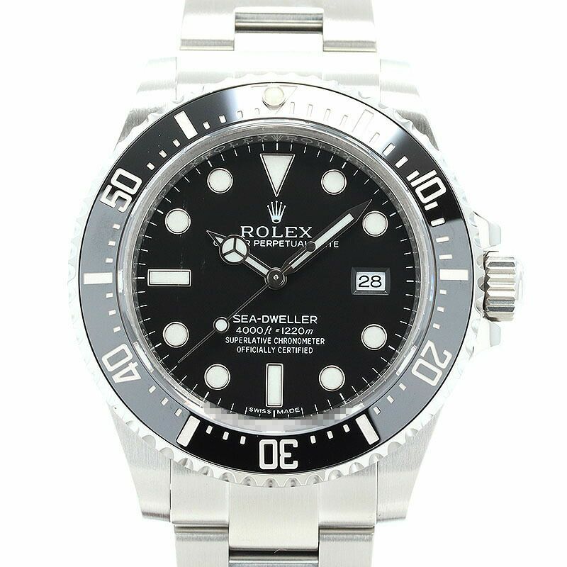 【仮】ロレックス【ROLEX】シードゥエラー4000116600メンズブラックステンレススティール腕時計時計SEA-DWELLER4000BLACKSS【中古】