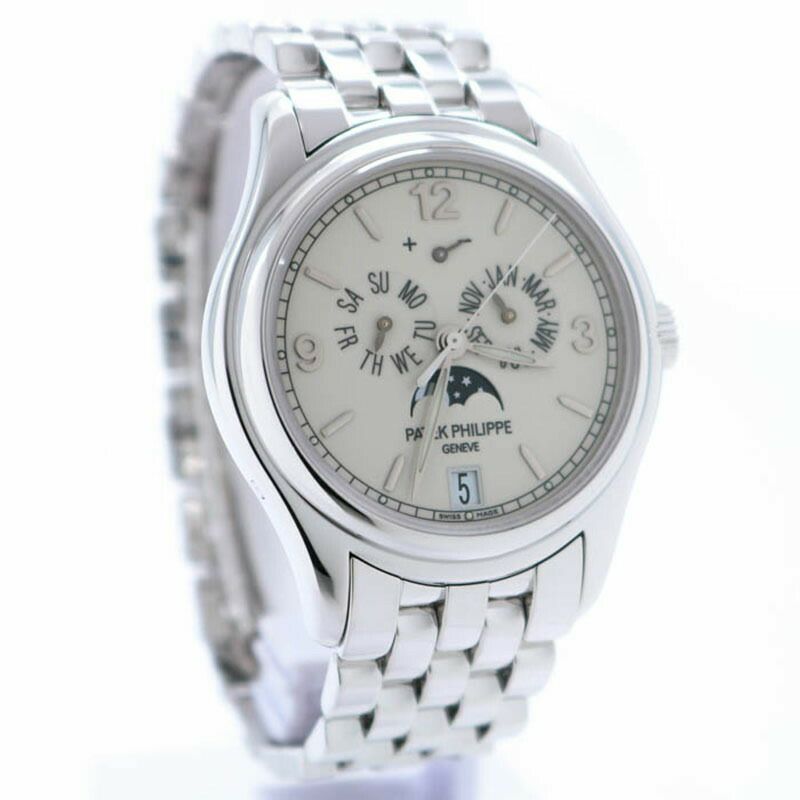 【仮】パテック・フィリップ【PATEKPHILIPPE】アニュアルカレンダー5146/1G-001メンズホワイトK18ホワイトゴールド腕時計時計ANNUALCALENDARWHITEK18WG【中古】