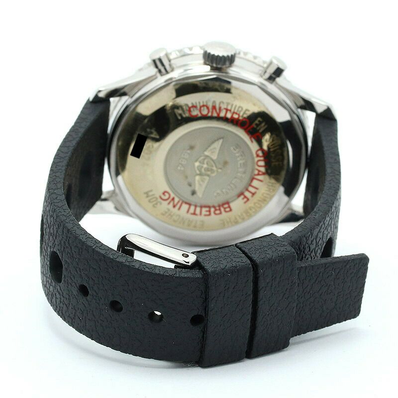 【仮】ブライトリング【BREITLING】アヴィアスターA13024(A130B20)メンズブラックステンレススティール腕時計時計AVIASTARBLACKSS【中古】