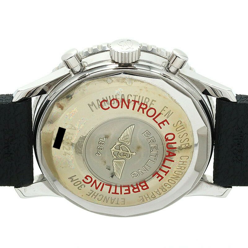 【仮】ブライトリング【BREITLING】アヴィアスターA13024(A130B20)メンズブラックステンレススティール腕時計時計AVIASTARBLACKSS【中古】