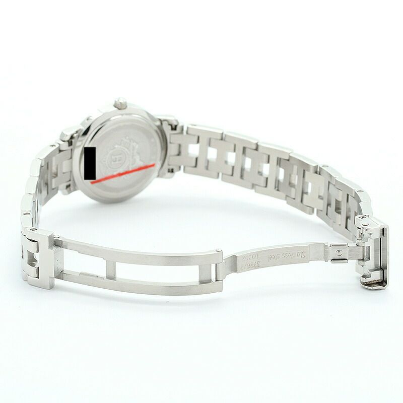 【仮】エルメス【HERMES】クリッパーナクレCL4.230レディースホワイトシェルステンレススティール腕時計時計CLIPPERNACREWHITESHELLSS【中古】