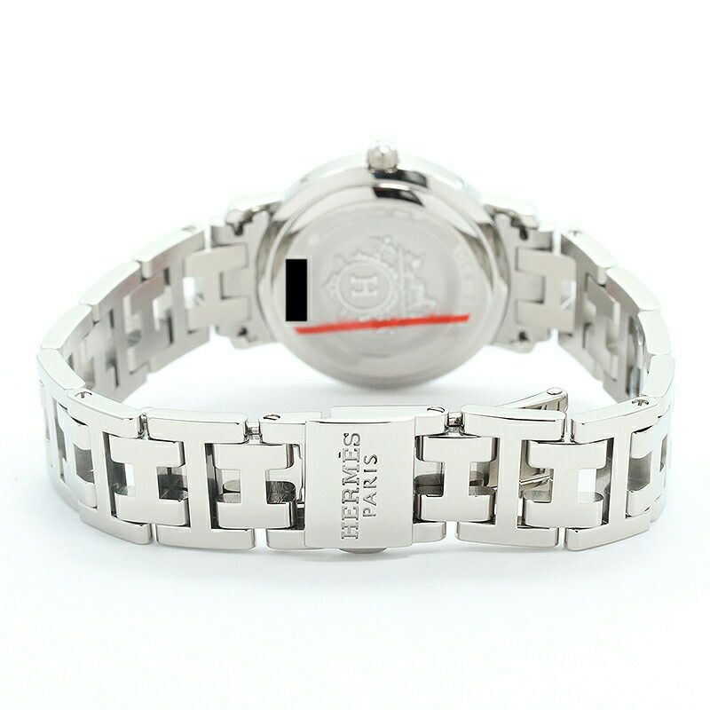 【仮】エルメス【HERMES】クリッパーナクレCL4.230レディースブルーシェルステンレススティール腕時計時計CLIPPERNACREBLUESHELLSS【中古】