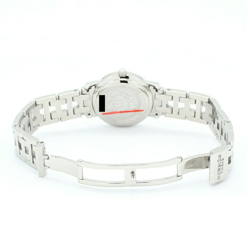 【仮】エルメス【HERMES】クリッパーナクレCL4.230レディースブルーシェルステンレススティール腕時計時計CLIPPERNACREBLUESHELLSS【中古】