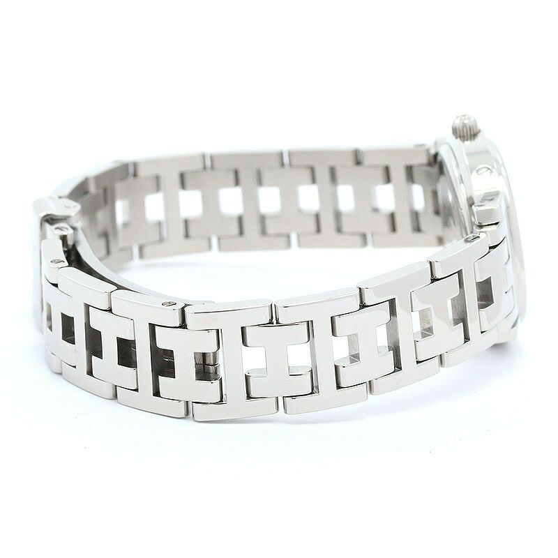 【仮】エルメス【HERMES】クリッパーナクレCL4.230レディースピンクシェルステンレススティール腕時計時計CLIPPERNACREPINKSHELLSS【中古】