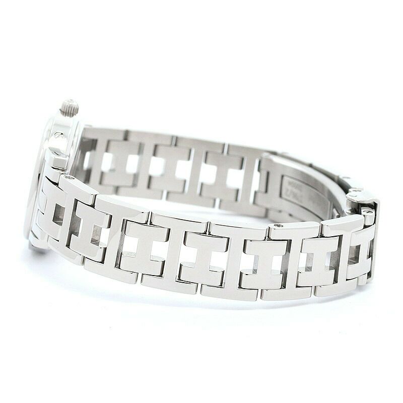 【仮】エルメス【HERMES】クリッパーナクレCL4.230レディースピンクシェルステンレススティール腕時計時計CLIPPERNACREPINKSHELLSS【中古】