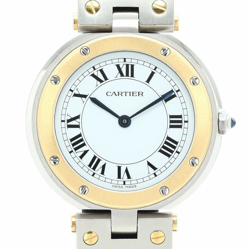 中古】CARTIER SANTOS VENDOME WATCH LARGE MODEL カルティエ サントス