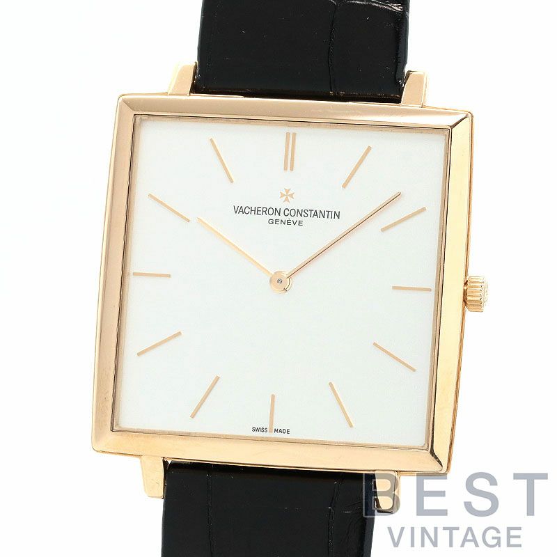 【仮】ヴァシュロンコンスタンタン【VACHERONCONSTANTIN】ヒストリークエクストラフラット196843043/000R-9592メンズシルバー18Kローズゴールド腕時計時計HISTORIQUEULTRA-FINE1968SILVERK18RG【中古】