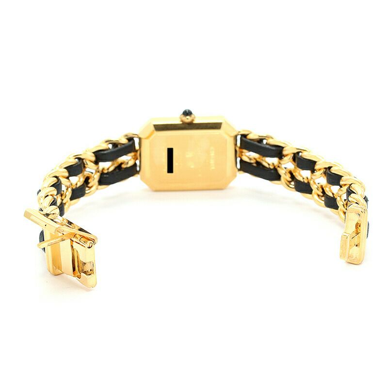 【仮】シャネル【CHANEL】プルミエールMサイズH0001レディースブラック金メッキ腕時計時計PREMIEREMEDIUMSIZEBLACKGF【中古】