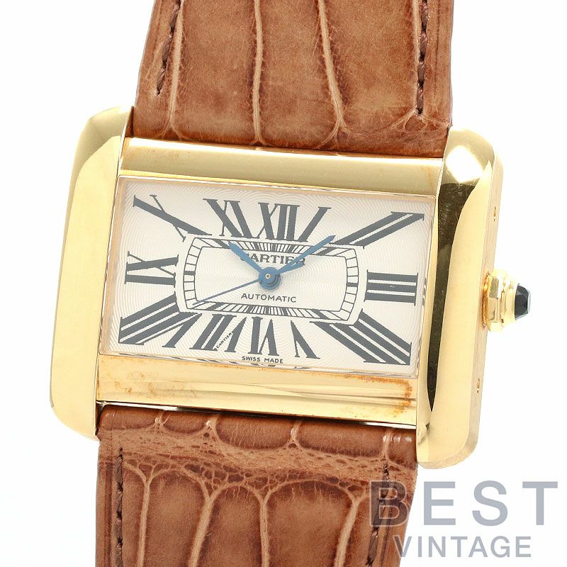 中古】CARTIER TANK DIVAN WATCH LARGE MODEL カルティエ タンク 