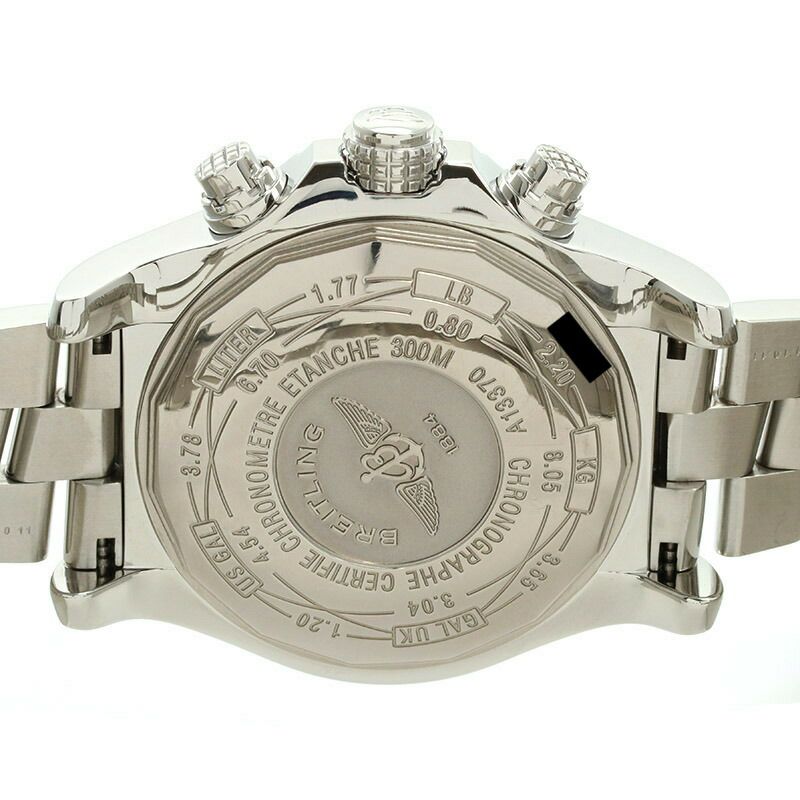 【仮】ブライトリング【BREITLING】スーパーアベンジャーA13370(A337B07PRS)メンズブラックステンレススティール腕時計時計SUPERAVENGERBLACKSS【中古】